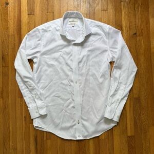 T.O. Collection Purple Label Boys 16 100% Non-Iron Dress Shirt Long Sleeve White